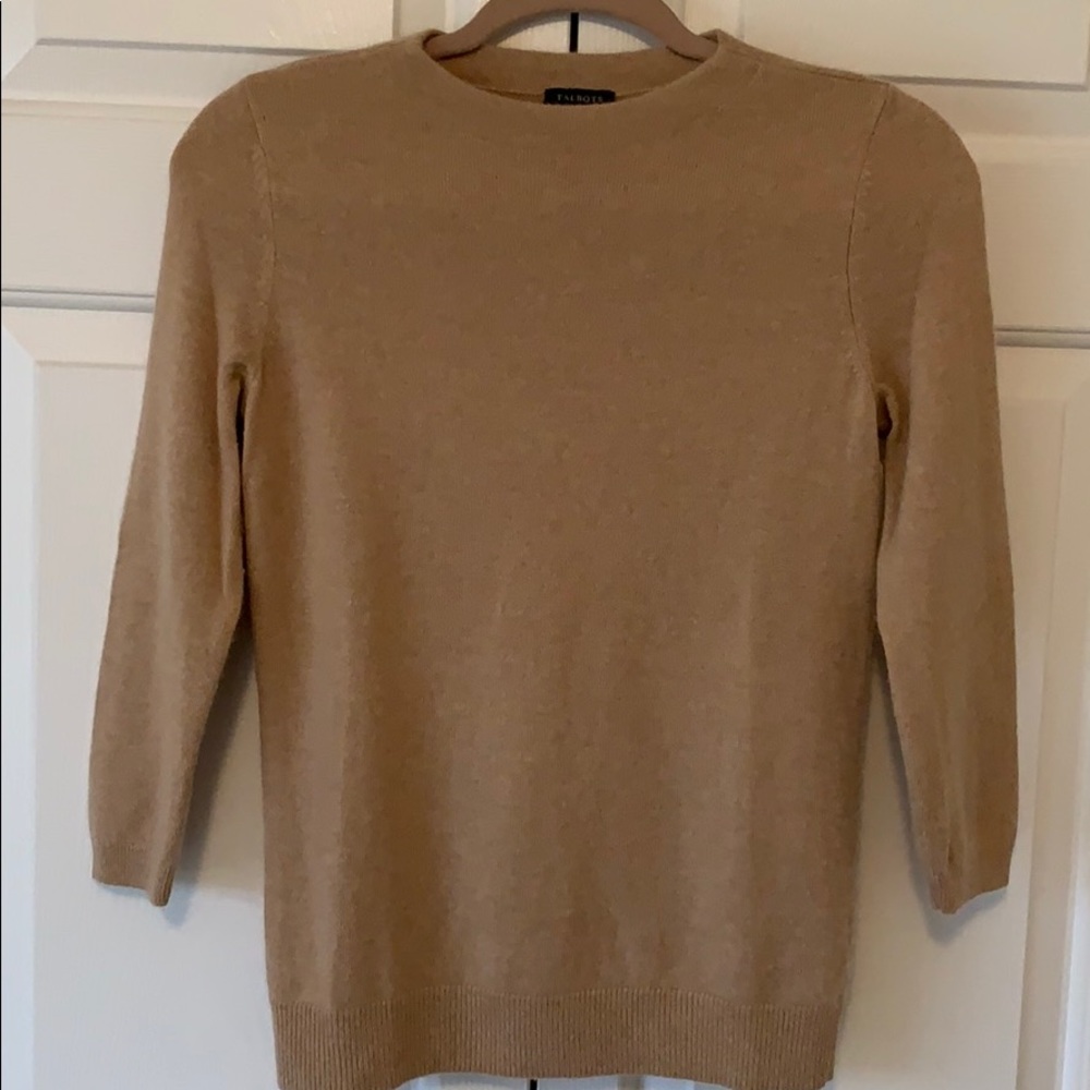 Talbot’s Cashmere Sweater in Camel Size S EUC